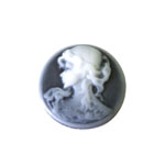 Colourful Resin Cameo 19,5mm