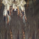 Sulgedest liblikas trikotaažkangas, 145x150cm kupongina, 14956