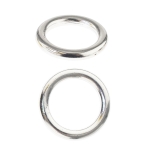 Metallised light plastic ring ø47 mm