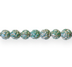 Rose-shaped glass beads, Jablonex (Czech), 7mm