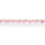 Faceted glass beads, 4.5x4mm