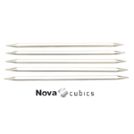 KnitPro Nova Cubics nelikulmaiset kevyeet metallisukkapuikot