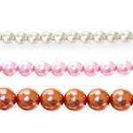 Round Glass Pearl Beads