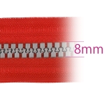 8mm hammastikuga plast tõmblukud