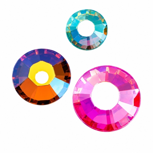 Klaaskristallid kangale, liimitavad, kuumkinnituvad; Swarovski jt