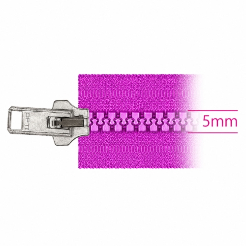 5mm Plastic Zipper Parts, Sliders, Pullers
