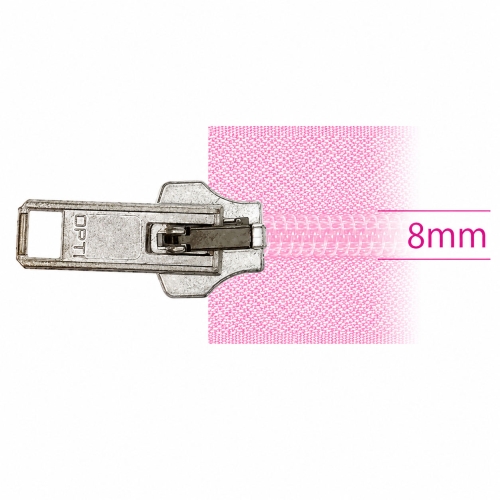 8mm Coil Spiral Zipper Parts, Sliders