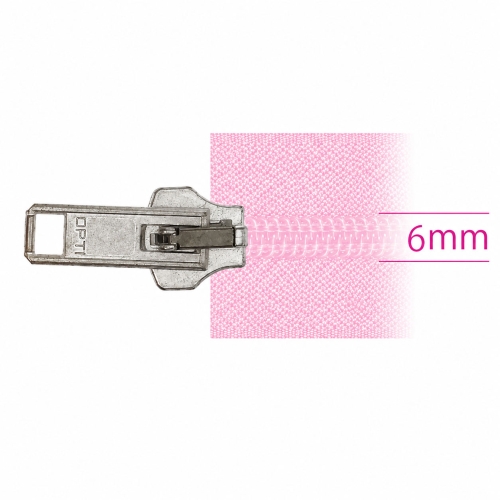 6mm Coil Spiral Zipper Parts, Sliders