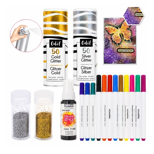 Paints, Pens, Powders, Stencils...