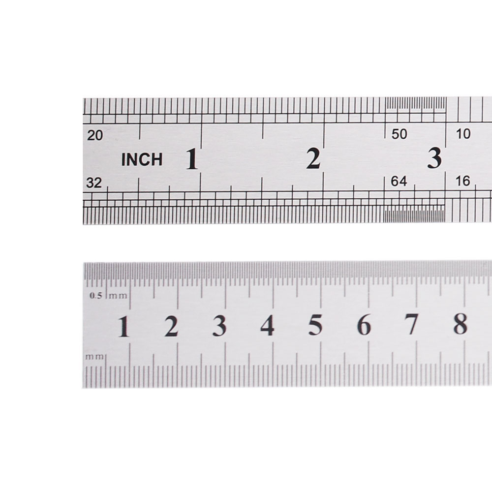 Stainless Steel Ruler with metric and inch scale, 30cm/12`inch.