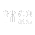 Выкройка: Misses` Dress with A/B, C, D Cup Sizes, Butterick, B6804 