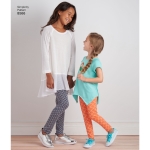 Laste ja tüdrukute tuunikad ja retuusid, Simplicity Pattern #8566 