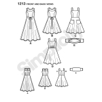 Tüdrukute ja tüdrukute pluss-suurustele kleidid ja trikoo-pooltopp, Simplicity Pattern #1213 