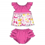 Ompelukaavat: Beebide` Ruffled Tops, Dresses and Panties, Butterick B6444YA5 