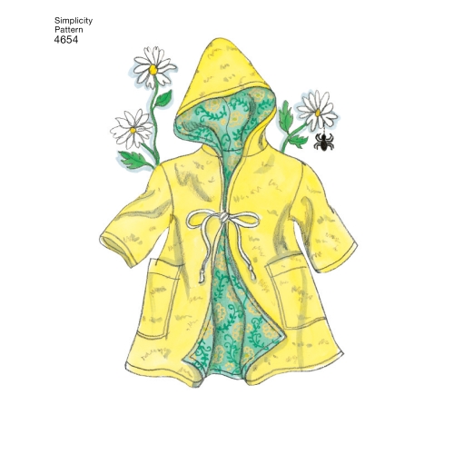 46 cm pikkuse nuku riided, Simplicity Pattern #4654 