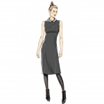 Выкройка: Misses`, sizes: Miss Petite Paneled Dresses with Yokes, Butterick B6410 