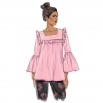 Выкройка: Misses` Square-Neck Top with Yoke, Butterick B6518 