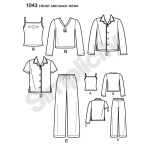 Child`s, Girls` and Boys` Separates, Simplicity Pattern #1043 