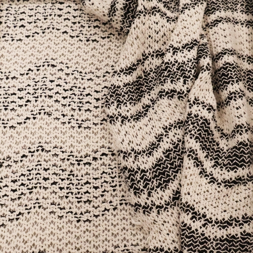 Cotton fabric resembling loop knit fabric, 143 cm 