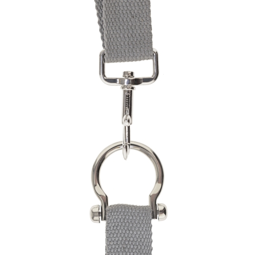 Ruuvattava D-lenkki 45 mm x 40 mm, hihnaan leveydella 20(-22) mm 