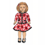 Riided 45 cm pikkusele nukule, Butterick B6645OSZ 