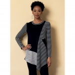 Выкройка: Misses` Seamed Tunics with Asymmetical Hems, Butterick B6377 