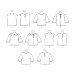 Выкройка: Misses` Top, Butterick B6175 