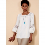 Выкройка: Misses` Square-Neck Top with Yoke, Butterick B6518 