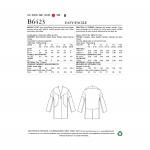 Выкройка: Misses` Drop-Shoulder, Shawl Collar Coat with In-Seam Pockets, Butterick B6423 