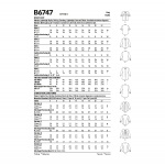Выкройка: Misses` Button-Down Collared Shirts, Butterick B6747 