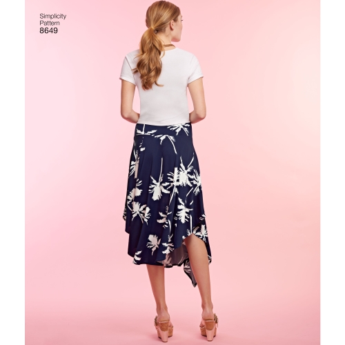 Naiste Easy to Sew trikoopüksid ja -seelikud, Simplicity Pattern #8649 