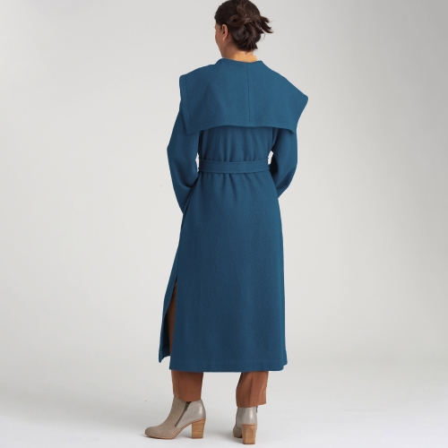Naiste ja Petite-naiste vööga mantel, Simplicity Pattern #S9015 