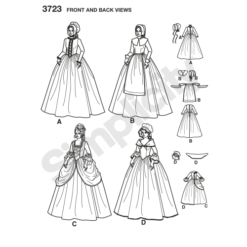 Naiste kostüümid, Simplicity Pattern #3723 