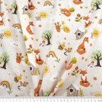 Тонкая хлопковая ткань с принтом, France, 140 см, Cotton Herault 