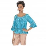 Выкройка: Misses` Gathered, Raglan Sleeve Tops, Butterick B6455 