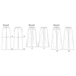 Выкройка: Misses` Elastic-Waist Shorts and Pants, Butterick B6750 