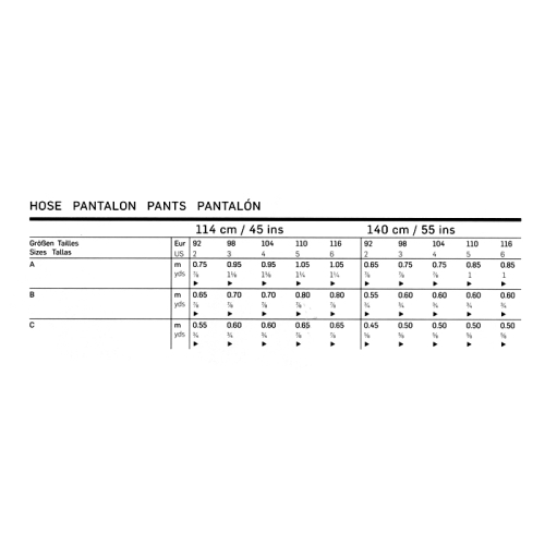 Püksid 92 - 116 cm, Pants, Burda 9793 