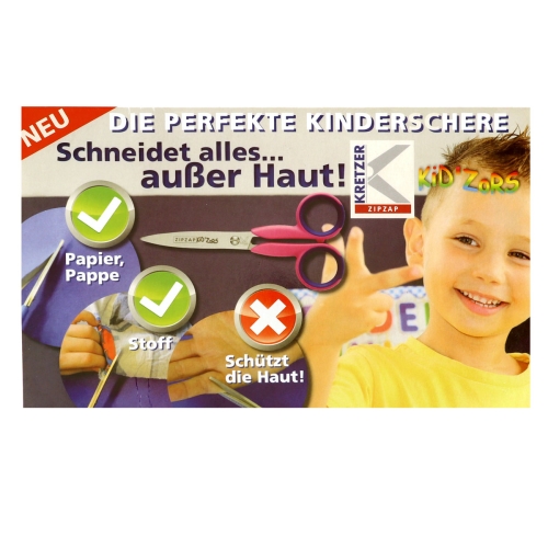 Lasten sakset Kalanen, 13,5 cm, Kretzer Finny Kid`zors 782613-f1 