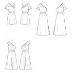 Выкройка: Misses` Dress and Jumpsuit, Butterick B6652 