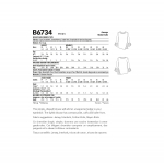 Выкройка: Misses` & Women`s Top, Butterick B6734 