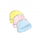 Ompelukaavat: Beebide` Bunting, Jumpsuit, Shirt, Diaper Cover, Blanket, Hat, Bib, Mittens and Booties, Butterick B5583 