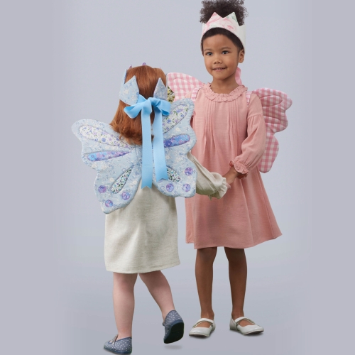 Simplicity Sewing Pattern CHILDREN`S WINGS IN SIZES S-M-L, CROWN, TOTE, BACKPACK AND WINGS AND CROWN FOR DOLL OR PLUSH ANIMALS BY LAURA ASHLEY, SS9765OS 