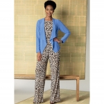 Выкройка: Misses` Jacket, Elastic-Waist Dress, Romper and Jumpsuit, Butterick B6330 