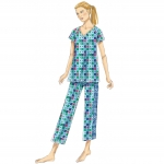 Выкройка: Misses` Robe, Raglan Sleeve Tops and Gown, and Pull-On Pants, Butterick B6428 