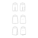 Швейные выкройки Simplicity S9336 Misses` Knit Skorts and Shorts 