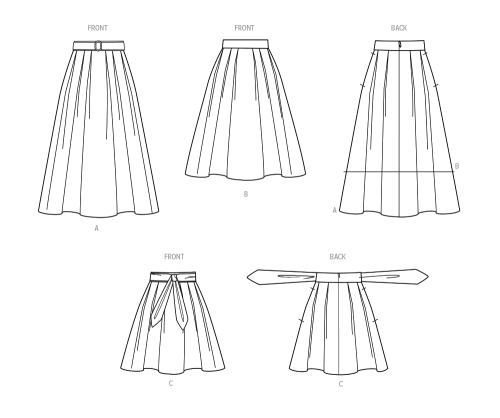 Simplicity lõikekomplekt S9712 WOMEN`S SKIRTS, SS9712 