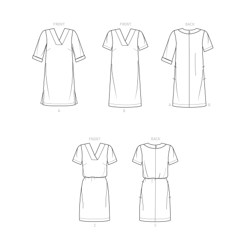 Simplicity Sewing pattern S9262 MISSES` SHIFT DRESS 