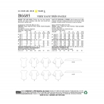Ompelukaavat: Misses` Top and Sash, Butterick B6685 