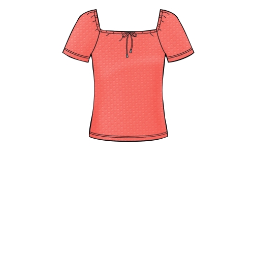 Naiste trikoo-topid, suurused: XXS-XS-S-M-L-XL-XXL, Simplicity Pattern #S8919 