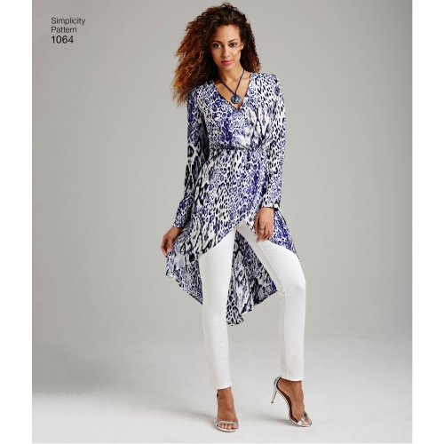 Naiste tuunikad, suurused: R5 (14-16-18-20-22), Simplicity Pattern #1064 